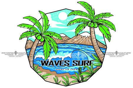 Waves surf 